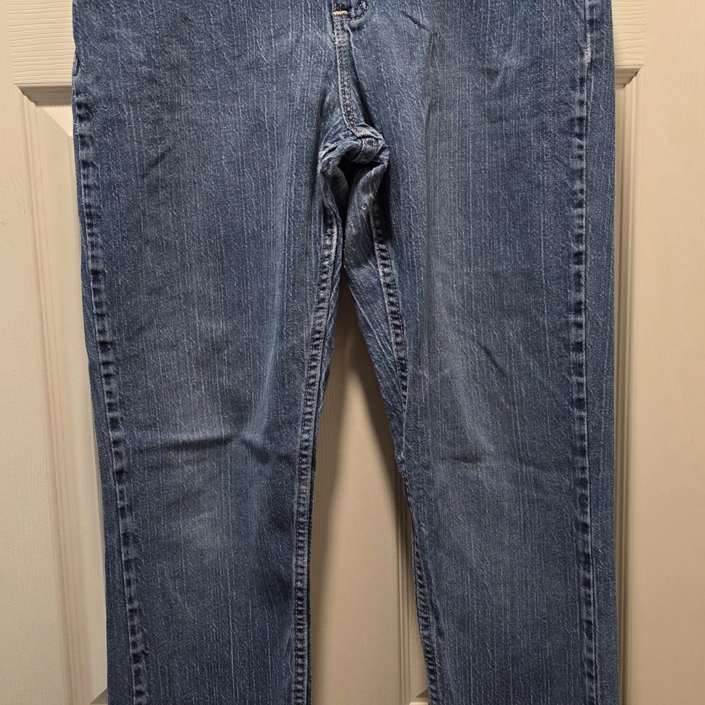 Lee Riders Distressed Blue Denim Jeans